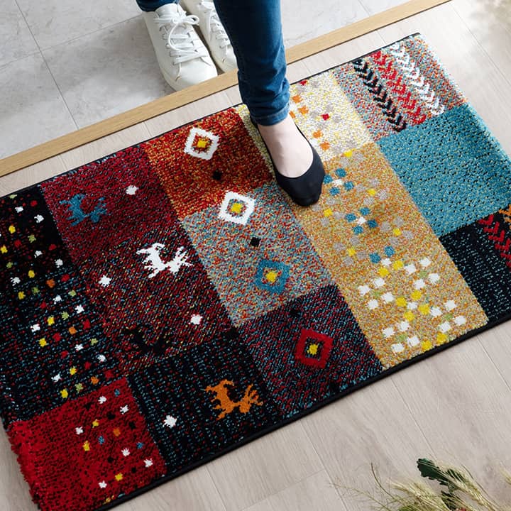玄関マット フォリア RE 50X80 50×80cm ラグマット カーペット ラグ 絨毯 マット