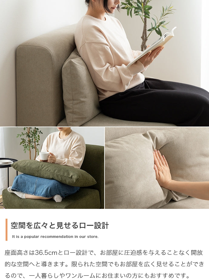 ソファー 2点セット Ivy ローソファー フロアソファー ソファーベッド