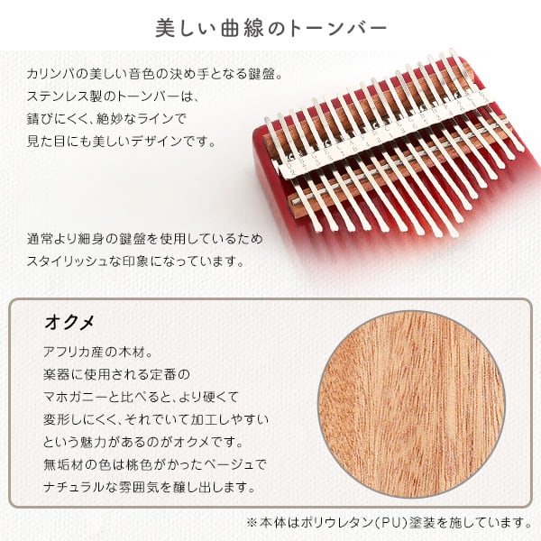 指で弾くピアノ カリンバ初心者セット 絵柄付きタイプ ハードケースつき カリンバ 親指ピアノ 楽器
