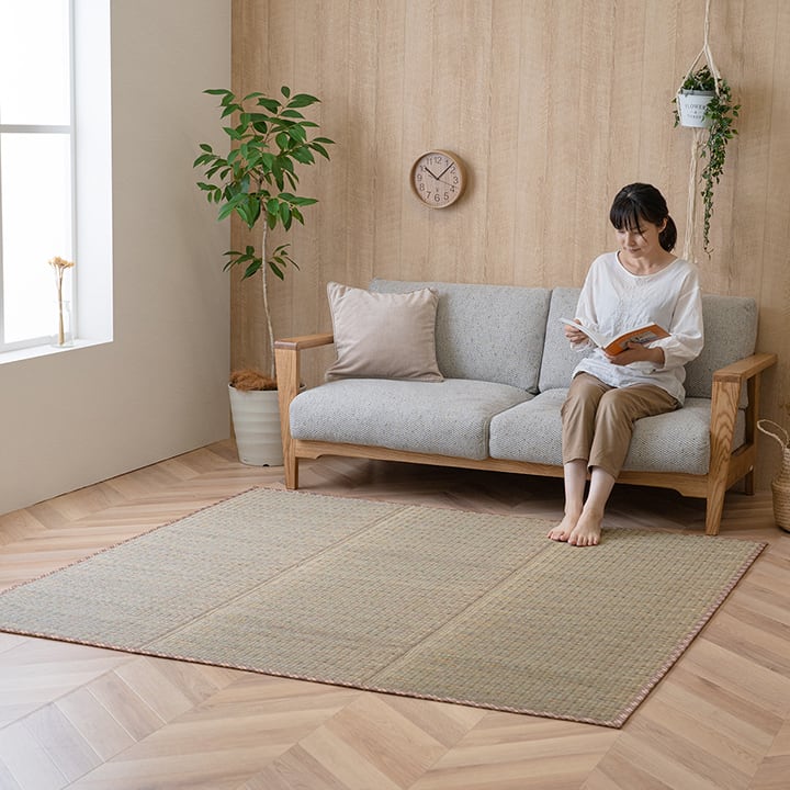 ラグ CXリープ 正方形 BL 180X180 180×180cm ラグマット カーペット 絨毯