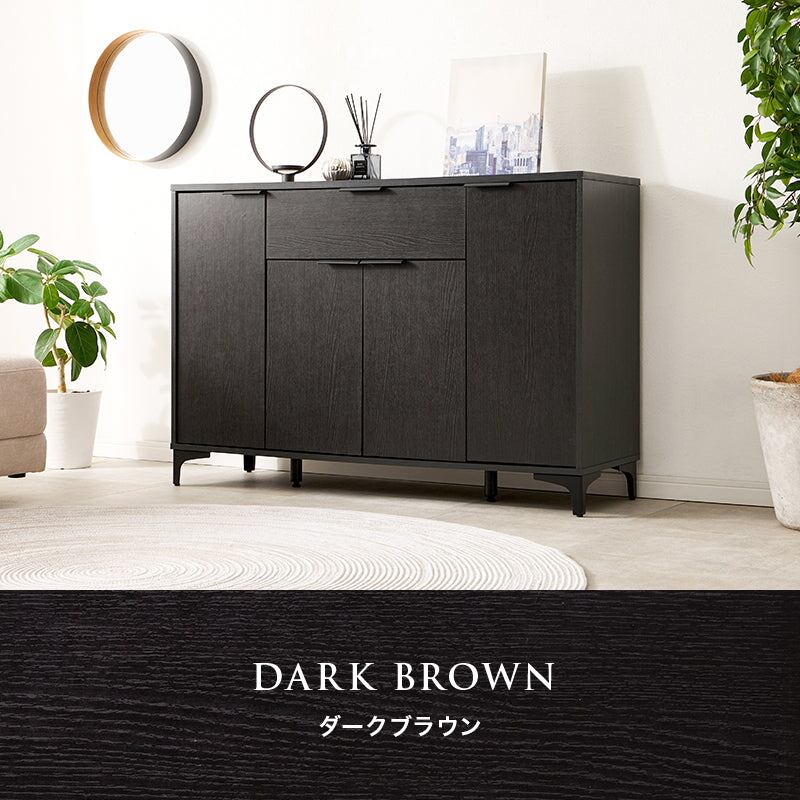 キャビネット (約)幅120×奥行40×高さ82cm 全2色