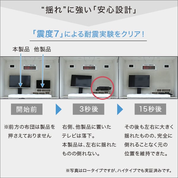 テレビ台 壁寄せテレビスタンド ハイ固定タイプ 家具 テレビスタンド TVスタンド 壁寄せテレビ台