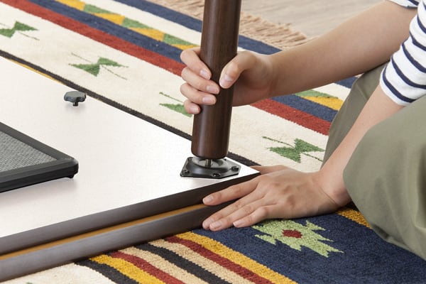 フラットヒーターコタツ 幅105×奥行75×高さ38cm こたつ こたつテーブル こたつセット 炬燵