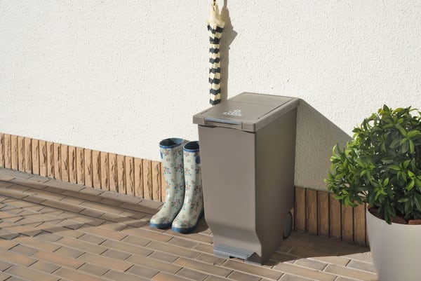 ダストボックス スライドペダルペール45L 幅26×奥行44.5×高さ58cm 完成品 大容量 屋外