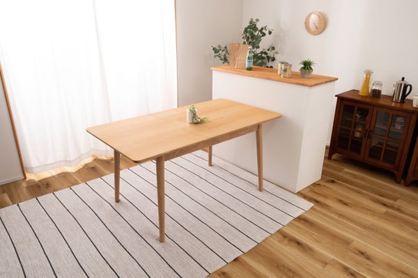 エクステンションダイニングテーブル 幅120×奥行80×高さ72cm ダイニング家具 北欧 テーブル