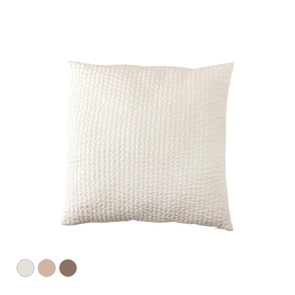 ファブリック クッション 幅45×奥行45×高さ15cm 完成品 ベージュ 全2色