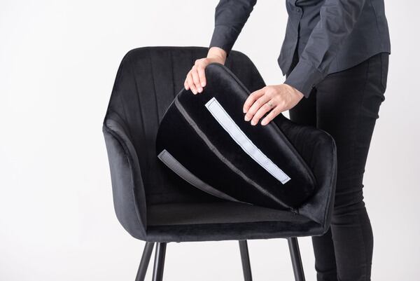 ダイニングチェア 幅55×奥行58×高さ84.5cm ダイニング家具 ブラック グレー スチール