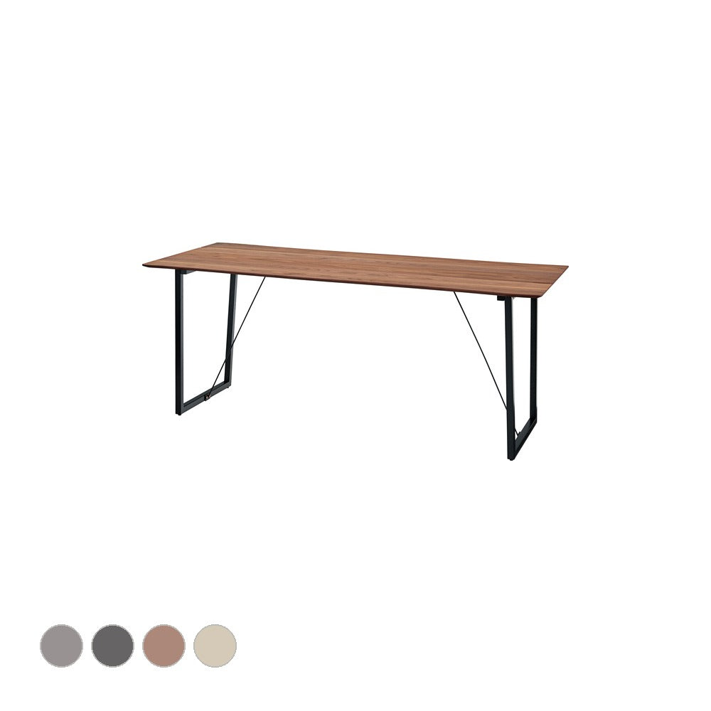 ルカ ダイニングテーブル 幅180×奥行80×高さ73cm ダイニング家具 オーク ウォールナット