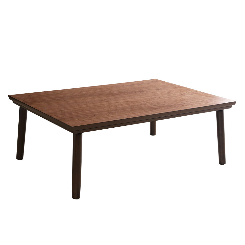 通年使える 木目調こたつ カーボンフラットヒーター付 105cm×75cm幅 長方形 単品 炬燵
