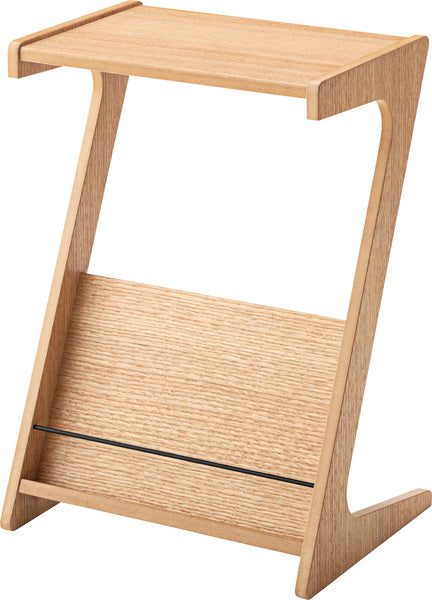 カーティス サイドテーブル 幅40×奥行31.5×高さ57cm ブラウン ナチュラル テーブル