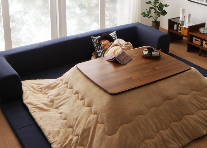 ソファー 年中清潔 フロアソファになる洗えるクッションラグ 小 200×174cm 三つ折り
