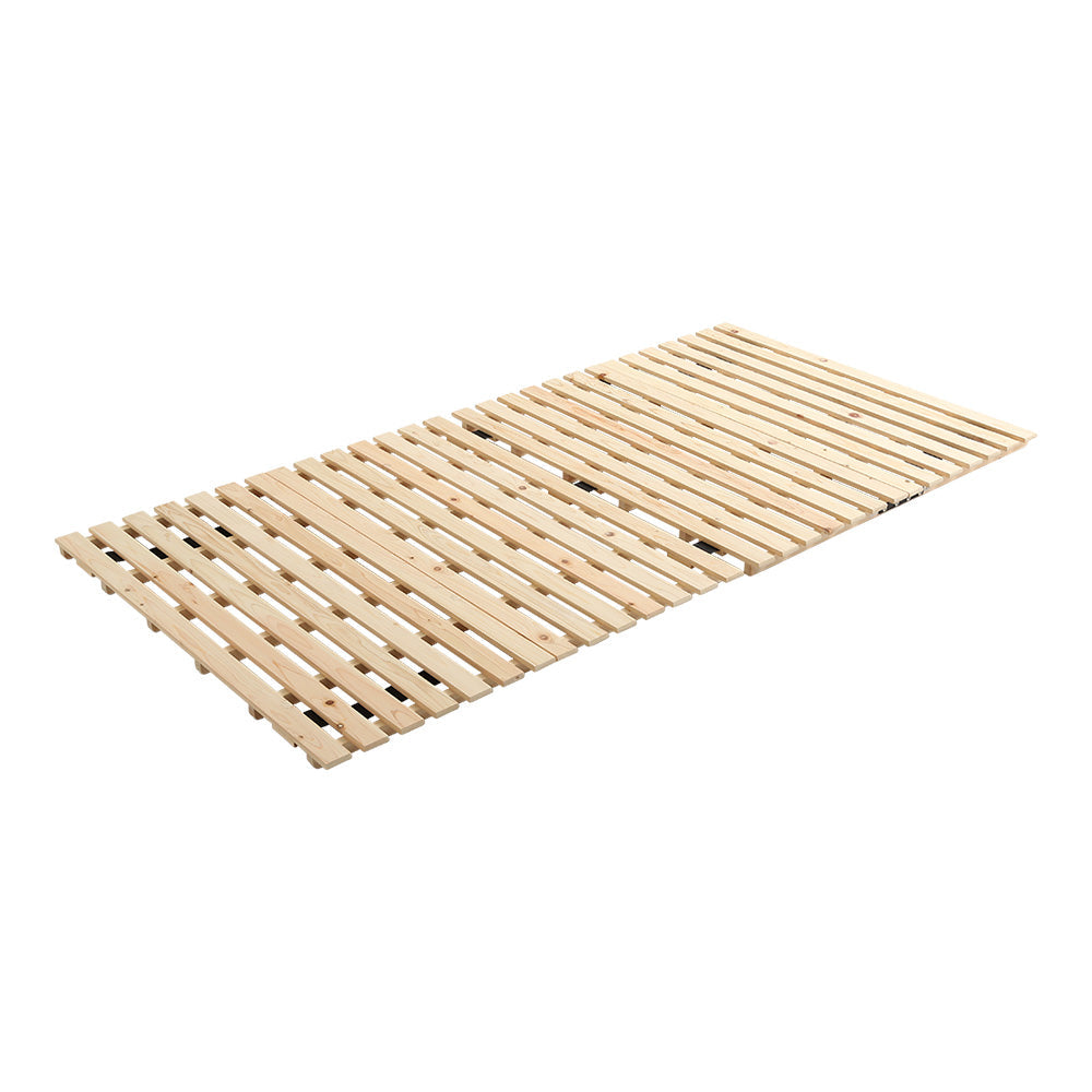 マット すのこベッド二つ折り式 檜仕様(シングル) 96x196x3.8cm 家具 インテリア 湿気