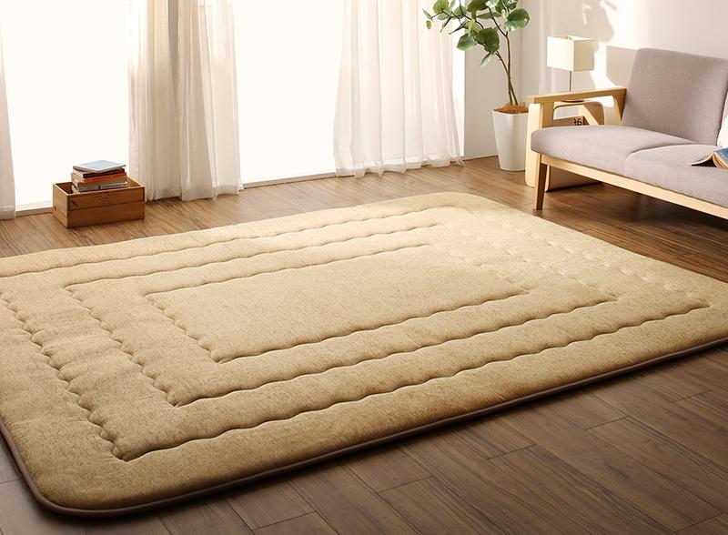 ラグ 厚み40mmのふっくら厚敷きクッションラグ Vermeer フェルメル 130×190cm