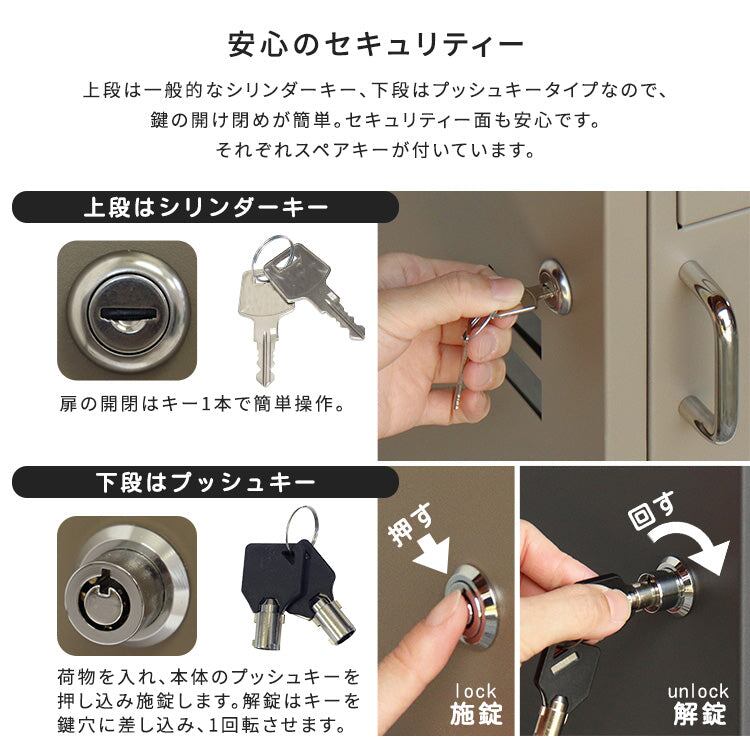 ポスト付きスクエア型宅配ボックス 宅配2段タイプ 防水 完成品 スチール