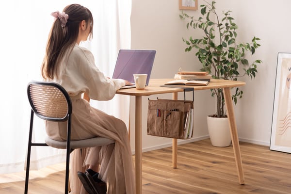 ハンギング収納バッグ 幅10×奥行33.5×高さ32cm リビング収納 完成品 組立不要 吊り下げ