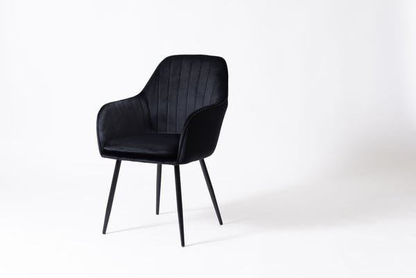 ダイニングチェア チェア 幅55×奥行58×高さ84.5cm ダイニング家具 ブラック グレー
