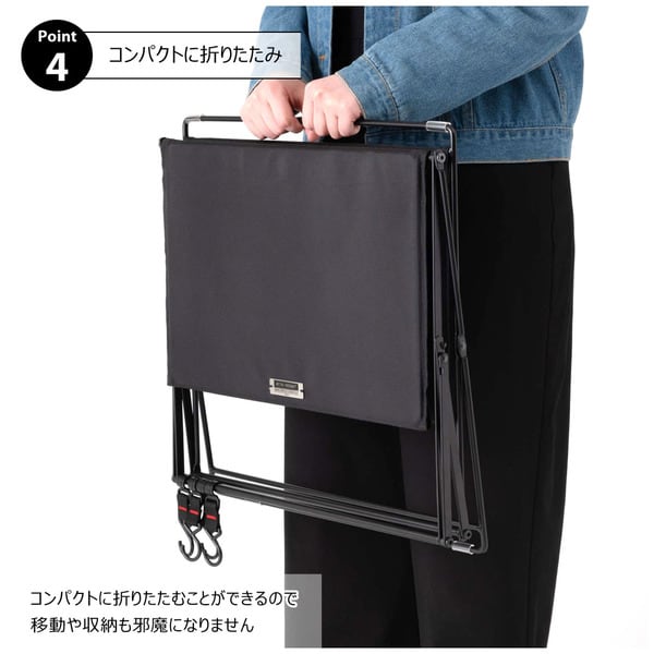 ストレージ フォールディングハンギングラック 幅47×奥行33×高さ71cm リビング収納 2段