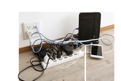 ケーブル・コンセントタップ・ルーター収納_PLUGGタイプ コンセント付き 全3色