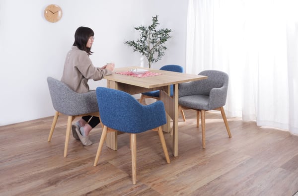 フォールディングダイニングテーブル 幅120×奥行80×高さ72cm ダイニング家具 折りたたみ