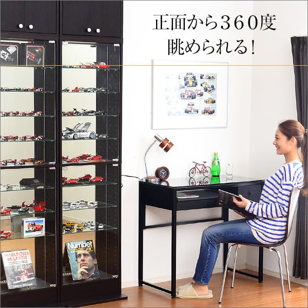 コレクションラック 専用ミラー2枚セット(ハイタイプ用 深型・浅型共通) コレクションケース用 深型