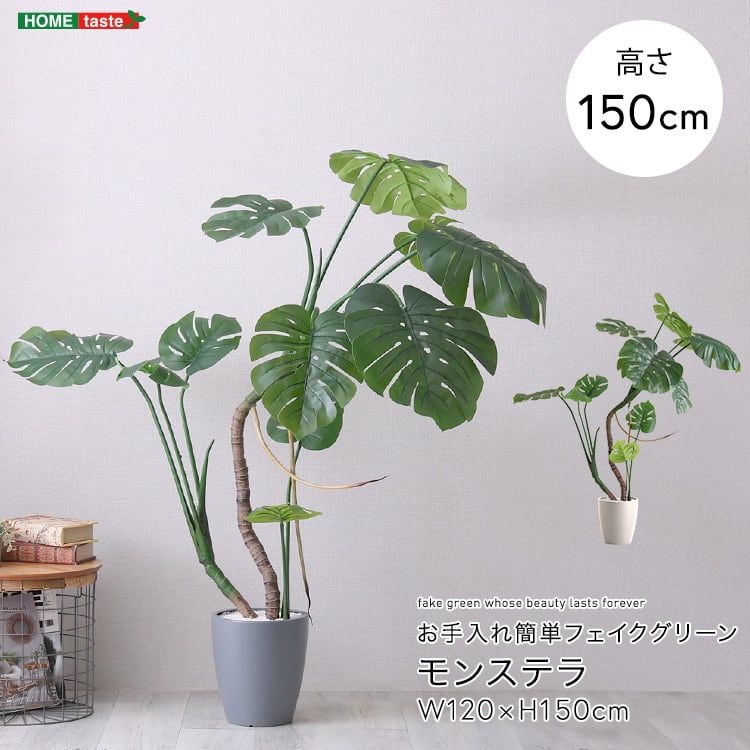 お手入れ簡単フェイクグリーン モンステラ Mサイズ(150cm) フェイクグリーン 人工観葉植物