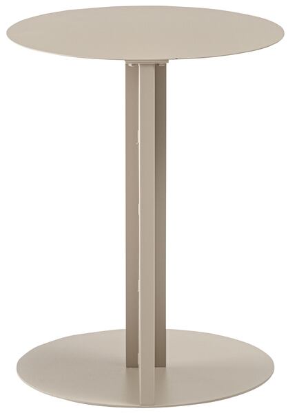 サイドテーブル 幅40×奥行40×高さ50.5cm ベージュ ダークグレー オレンジ スチール