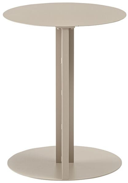 サイドテーブル 幅40×奥行40×高さ50.5cm ベージュ ダークグレー オレンジ スチール