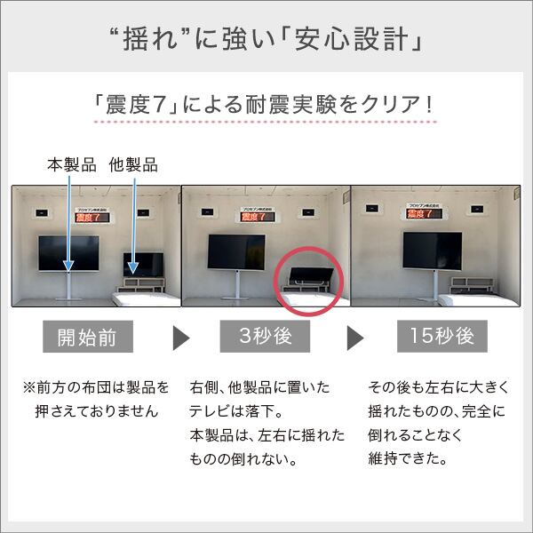 北欧インテリア 八角壁寄せテレビスタンド ロータイプ 32から65インチ対応 240度のワイドスイング機能 スチール