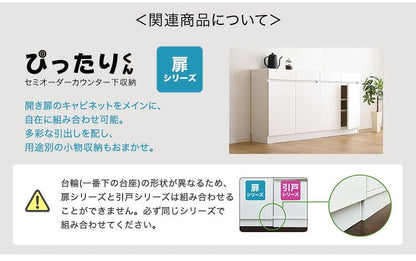 ラック セミオーダーカウンター下収納ぴったりくん 幅80cm×奥行25cm (ポリカタイプ グレイ) キッチン収納