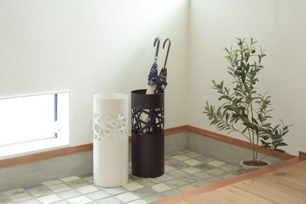 カサタテ 傘立て 幅19.5×奥行19.5×高さ49cm 玄関収納 完成品 組立不要 スリム 薄型