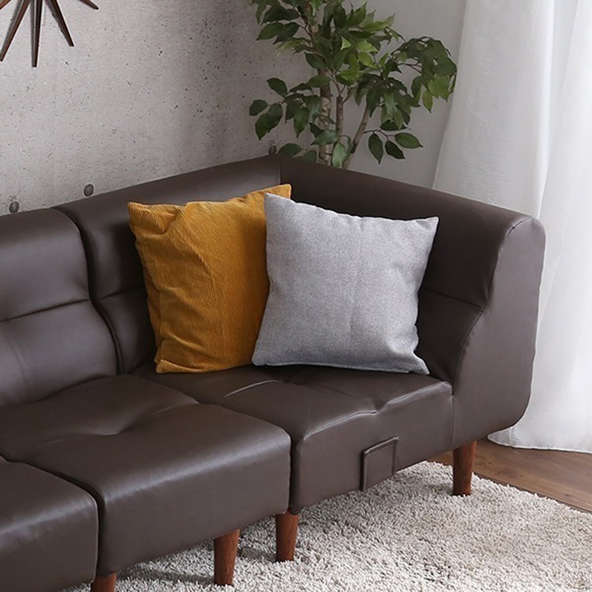 PVCレザー リビングダイニング コーナーソファ インテリア 寝具 ソファー sofa