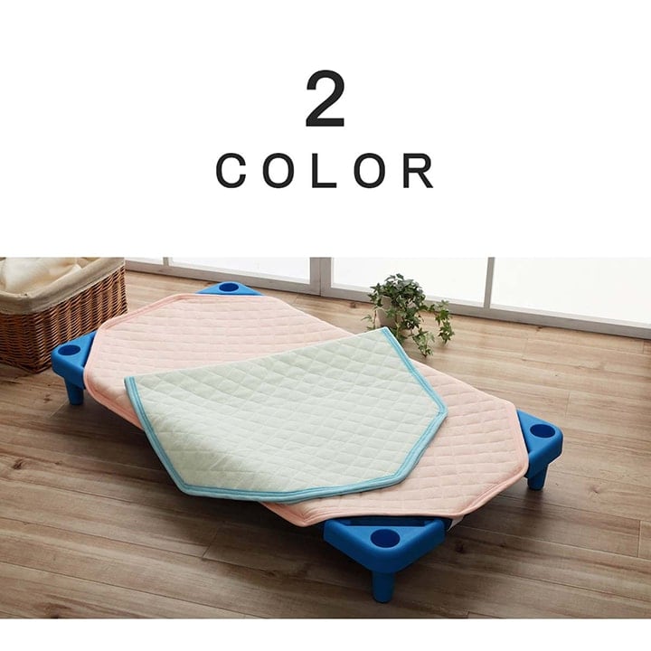 キッズ 敷パッド BL 58×101cm 日用品 ブルー ピンク 全2色 寝具