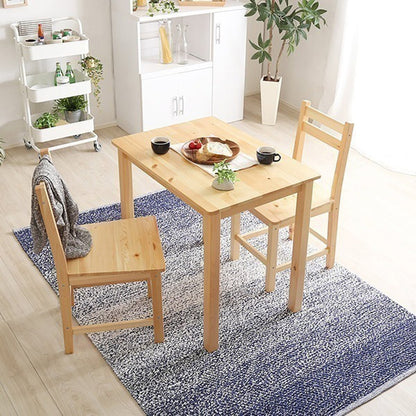 チェア 北欧テイスト ダイニング3点セット コンパクト梱包 天然木製 インテリア 家具 食卓テーブル