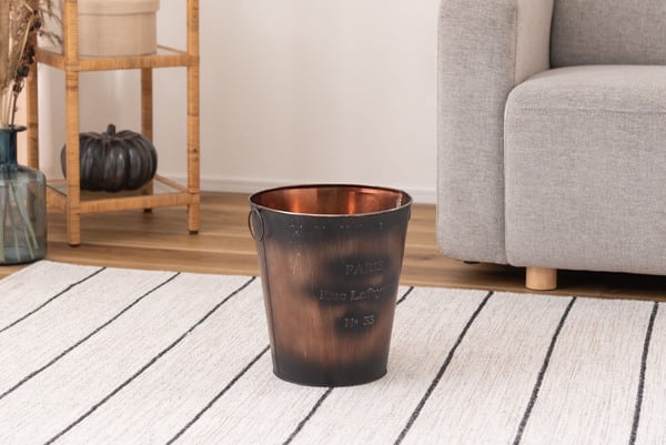ダストボックス 幅25×奥行25×高さ29cm 日用品 完成品 組立不要 グリーン アイボリー