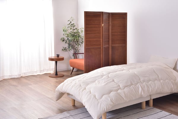 スクリーン 3連 幅40×奥行3×高さ160cm パーテーション 完成品 組立不要 ブラウン 全3色