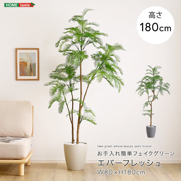 お手入れ簡単フェイクグリーン エバーフレッシュ Lサイズ(180cm) フェイクグリーン 観葉植物