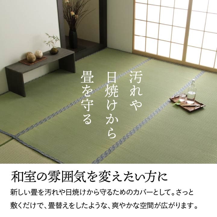 い草ラグ 白浜 江戸間8畳 352X352 352×352cm ラグマット カーペット ラグ 絨毯