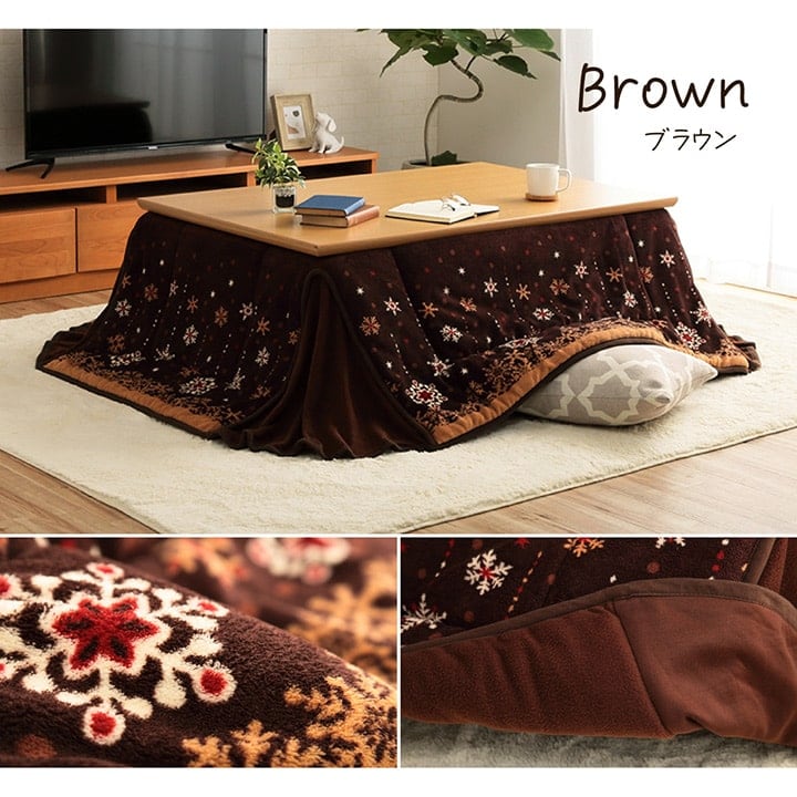 掛布団 ミルキー省スペース 正方形 BR 160X160 160×160cm こたつ こたつテーブル
