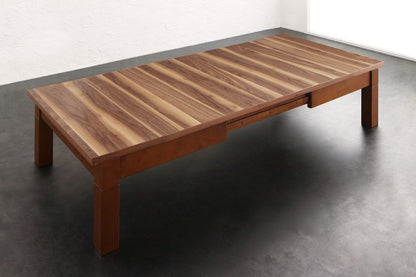 こたつ 3段階伸縮こたつテーブル ワイデンアルファ2 長方形 80×120~180cm こたつセット