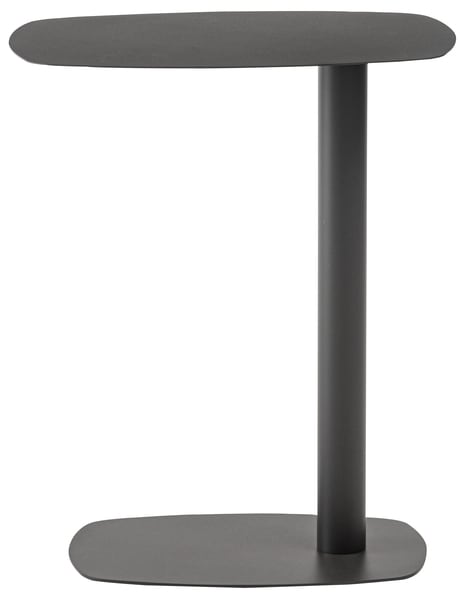 サイドテーブル 幅28×奥行42×高さ50.5cm ベージュ ダークグレー オレンジ スチール