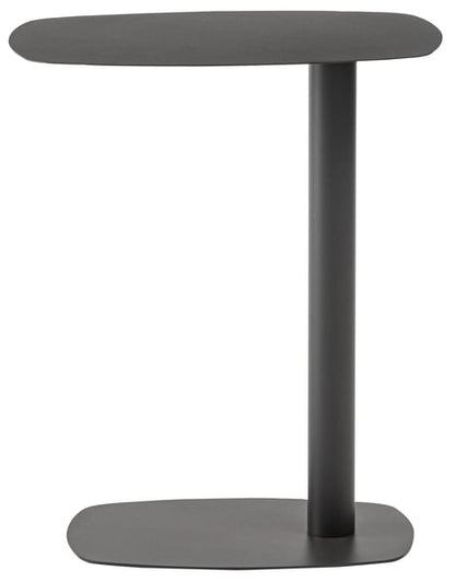 サイドテーブル 幅28×奥行42×高さ50.5cm ベージュ ダークグレー オレンジ スチール