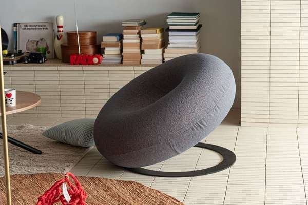 ソファー ラウンジチェア 幅97×奥行91×高さ65cm ローソファー フロアソファー スチール
