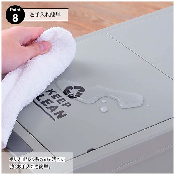 ダストボックス スライドペダルペール45L 幅26×奥行44.5×高さ58cm 完成品 大容量 屋外