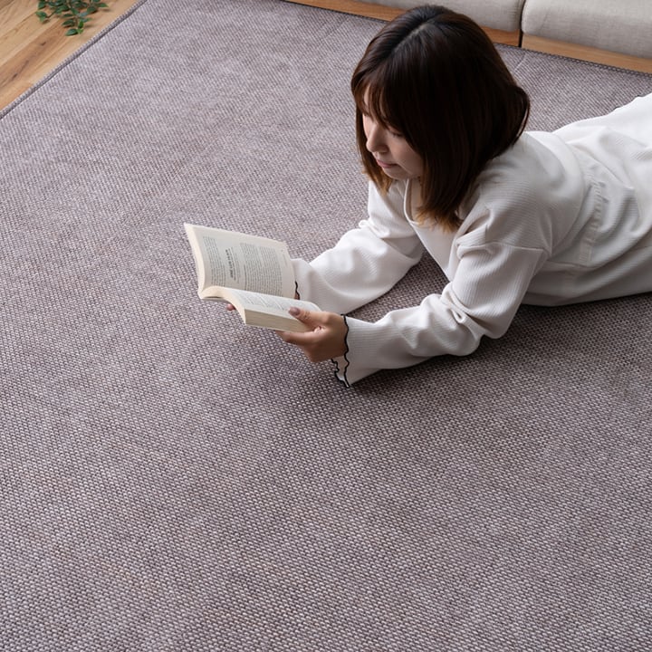 ラグ シェニフ BR 180x180 180×180cm ラグマット カーペット 絨毯 床暖房対応