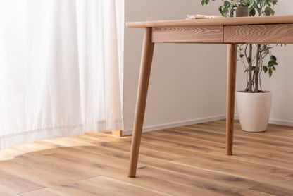 ヘンリー ダイニングテーブル 幅150×奥行80×高さ72cm ダイニング家具 引き出し付き 天然木