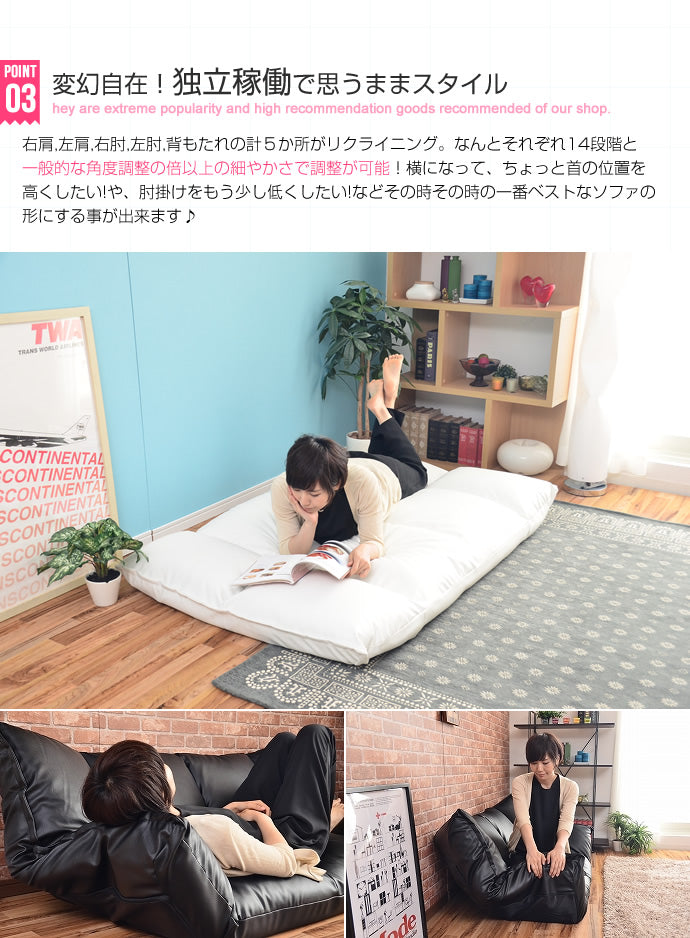 ソファー 二人掛け低反発クッションソファー フライ Fly ローソファー フロアソファー