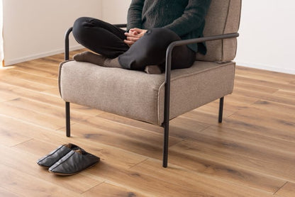 ソファー ラウンジチェア 幅64×奥行77×高さ80cm ローソファー フロアソファー 北欧 完成品 スチール