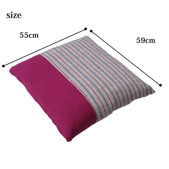筑後 2P 座布団 BR 55X59 55×59cm 日用品 布団 クッション・座布団