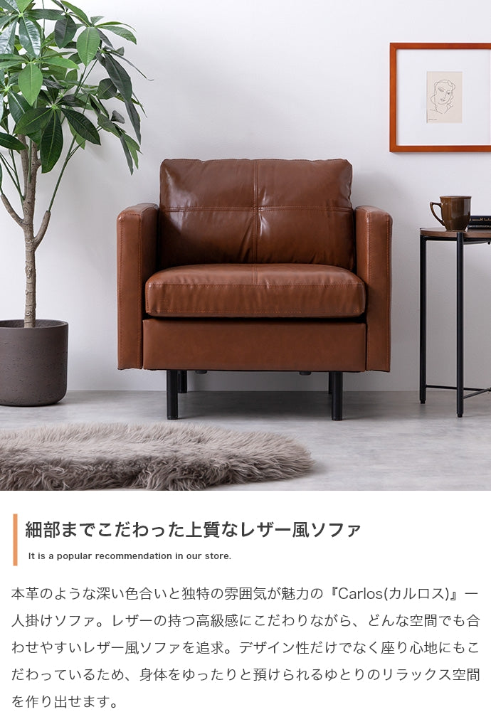 ソファー Carlos 一人掛けソファ ローソファー フロアソファー ソファーベッド