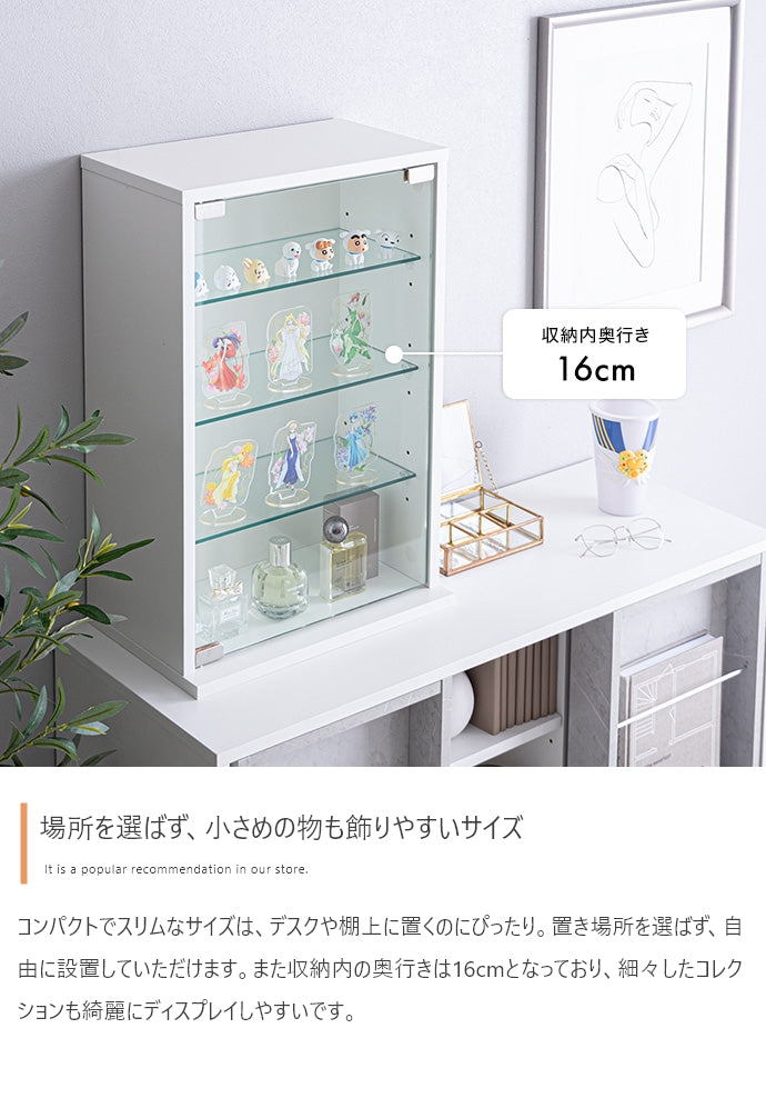 コレクションラック 幅60cm×高さ40cm Grami 卓上コレクションケース 横型 幅60cm